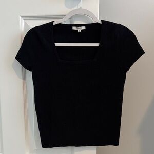 Madewell Black Short Sleeve Top